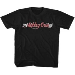 Red & White Logo Kids Childrens T-shirt(Motley Crue Red White Logo Kids Childrens T Shirt 420225)
