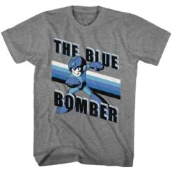 Blue Bomber Stripes T-shirt(Mega Man Blue Bomber Stripes T Shirt 420254)