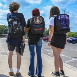 Ride The Lightning Heritage Bag Backpack(Metallica Ride The Lightning Heritage Bag Backpack 421968) -ROCABILIA CLOTHING SALE 421968B