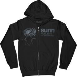 Monoliths & Dimensions ZIP UP HOODIE Zippered Hooded Sweatshirt(Sunn O Monoliths Dimensions Zip Up Hoodie Zippered Hooded Sweatshirt 422368)
