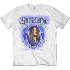 Airbrush Photo Childrens T-shirt(Billie Eilish Airbrush Photo Childrens T Shirt 422695)