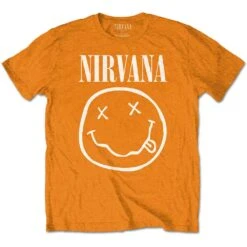 White Smiley Childrens T-shirt(Nirvana White Smiley Childrens T Shirt 422709)
