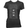 As You Are Tape Ladies Tee Junior Top(Nirvana As You Are Tape Ladies Tee Junior Top 422710) -ROCABILIA CLOTHING SALE 422710F