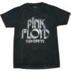 Distressed Screen Print On Black Mineral Wash Tie Dye T-shirt(Pink Floyd Distressed Screen Print On Black Mineral Wash Tie Dye T Shirt 422873)