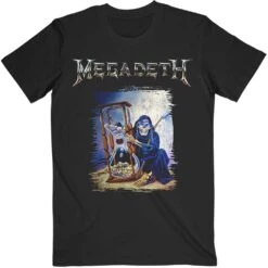 Countdown Hourglass Slim Fit T-shirt(Megadeth Countdown Hourglass Slim Fit T Shirt 422970)