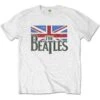 Logo & Vintage Flag Kids Tee Childrens T-shirt(Beatles Logo Vintage Flag Kids Tee Childrens T Shirt 423069) -ROCABILIA CLOTHING SALE 423069F