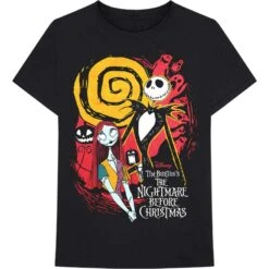 Ghosts Slim Fit T-shirt(Nightmare Before Christmas Ghosts Slim Fit T Shirt 423170)