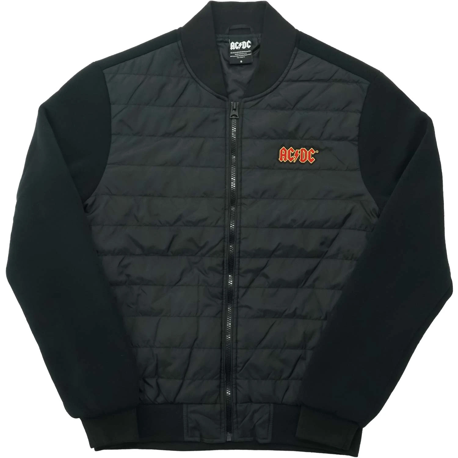 AC/DC Logo Unisex Quilted Jacket Jacket(Ac Dc Logo Unisex Quilted Jacket Jacket 423684) 3 AC/DC Logo Unisex Quilted Jacket Jacket(Ac Dc Logo Unisex Quilted Jacket Jacket 423684)