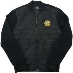 Classic Logo Unisex Quilted Jacket Jacket(Guns N Roses Classic Logo Unisex Quilted Jacket Jacket 423685)