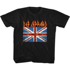 Leopard Flag Kids Childrens T-shirt(Def Leppard Leopard Flag Kids Childrens T Shirt 424401)