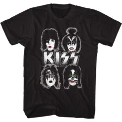 Band Faces T-shirt(Kiss Band Faces T Shirt 424531)