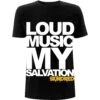 Loud Music Slim Fit T-shirt(Skindred Loud Music Slim Fit T Shirt 425131) -ROCABILIA CLOTHING SALE 425131F