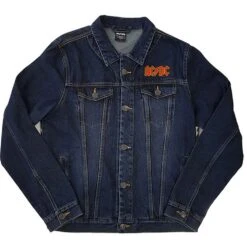 AC/DC About To Rock (Back Print) Denim Jacket(Ac Dc About To Rock Back Print Denim Jacket 425260)