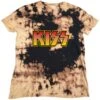 Classic Logo (Dip-Dye) Tie Dye T-shirt(Kiss Classic Logo Dip Dye Tie Dye T Shirt 425364) -ROCABILIA CLOTHING SALE 425364F