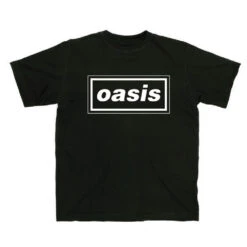 Logo On Black Slim Fit T-shirt(Oasis Logo On Black Slim Fit T Shirt 426312)