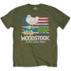 Flag Slim Fit T-shirt(Woodstock Flag Slim Fit T Shirt 426443) -ROCABILIA CLOTHING SALE 426443F