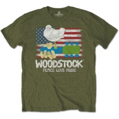 Flag Slim Fit T-shirt(Woodstock Flag Slim Fit T Shirt 426443)