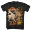 Coloured Side View Slim Fit T-shirt(Kurt Cobain Coloured Side View Slim Fit T Shirt 426715)