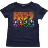 Logo, Faces & Icons Kids Tee Childrens T-shirt(Kiss Logo Faces Icons Kids Tee Childrens T Shirt 426888) -ROCABILIA CLOTHING SALE 426888F