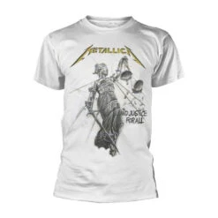 And Justice For All (white) T-shirt(Metallica And Justice For All White T Shirt 427413)