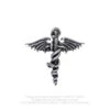 Dr Feelgood Pewter Pin Badge(Motley Crue Dr Feelgood Pewter Pin Badge 427832) -ROCABILIA CLOTHING SALE 427832F