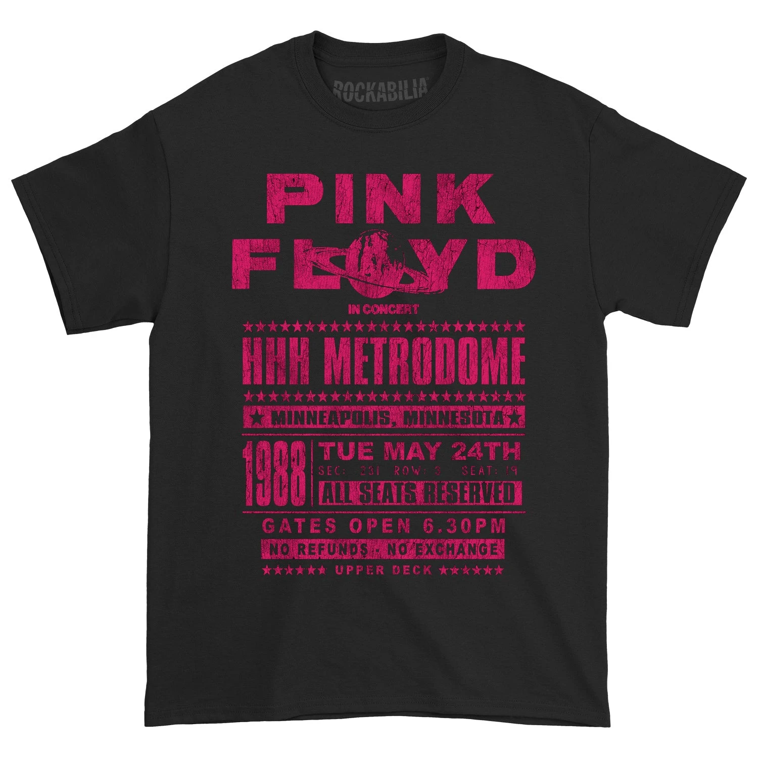 HHH Metrodome (Rockabilia Exclusive) T-shirt(Pink Floyd Hhh Metrodome Rockabilia Exclusive T Shirt 427932) 3 HHH Metrodome (Rockabilia Exclusive) T-shirt(Pink Floyd Hhh Metrodome Rockabilia Exclusive T Shirt 427932)