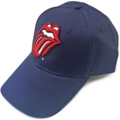 Classic Tongue (Navy Blue) Baseball Cap(Rolling Stones Classic Tongue Navy Blue Baseball Cap 428008)