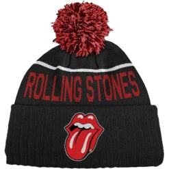 Classic Tongue Bobble Beanie Hat Beanie(Rolling Stones Classic Tongue Bobble Beanie Hat Beanie 428022)