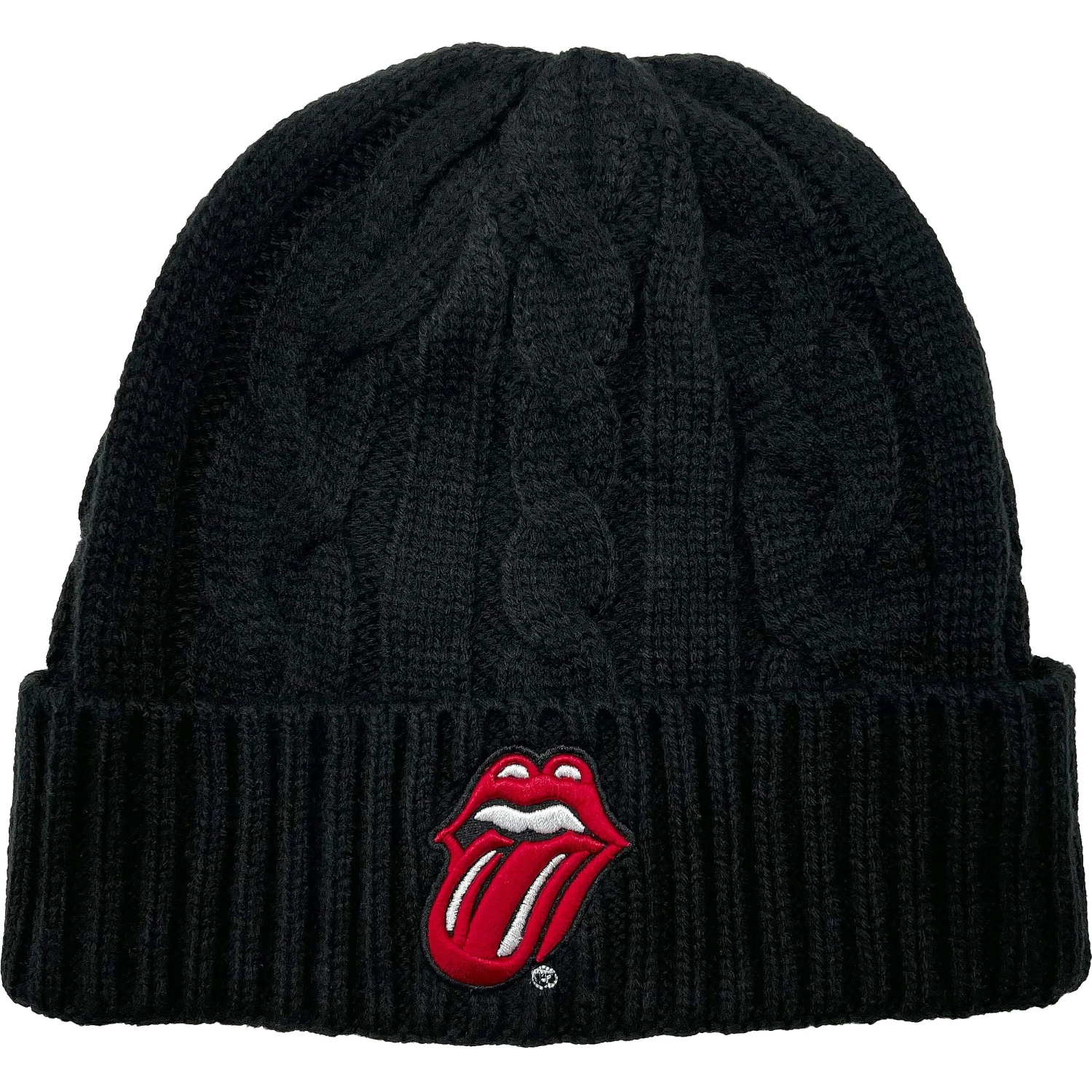 Classic Tongue (Cable Knit) Beanie(Rolling Stones Classic Tongue Cable Knit Beanie 428093) 3 Classic Tongue (Cable Knit) Beanie(Rolling Stones Classic Tongue Cable Knit Beanie 428093)
