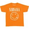 White Smiley Toddler T-Shirt Childrens T-shirt(Nirvana White Smiley Toddler T Shirt Childrens T Shirt 428480)