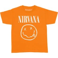 White Smiley Toddler T-Shirt Childrens T-shirt(Nirvana White Smiley Toddler T Shirt Childrens T Shirt 428480)