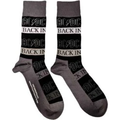 AC/DC Back In Black (US Men's Shoe Size 8 - 12) Socks(Ac Dc Back In Black Us Men S Shoe Size 8 12 Socks 428657)