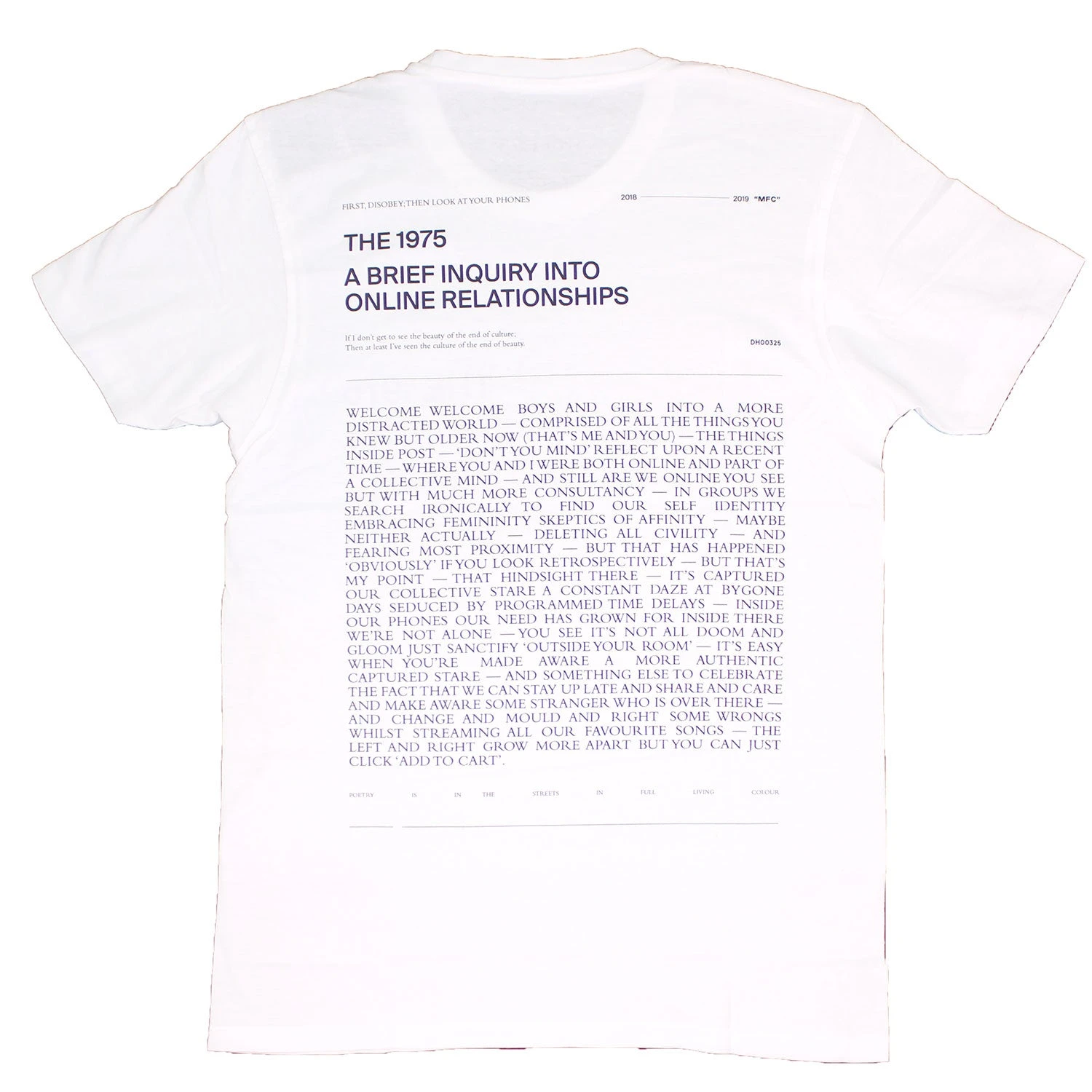 A Brief Inquiry (Back Print) Slim Fit T-shirt(1975 A Brief Inquiry Back Print Slim Fit T Shirt 428741) 4 A Brief Inquiry (Back Print) Slim Fit T-shirt(1975 A Brief Inquiry Back Print Slim Fit T Shirt 428741) - Image 2
