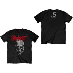 Gray Chapter Skull (Back Print) Slim Fit T-shirt(Slipknot Gray Chapter Skull Back Print Slim Fit T Shirt 428750)