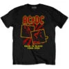 AC/DC Back In Black Tour 1980 Slim Fit T-shirt(Ac Dc Back In Black Tour 1980 Slim Fit T Shirt 428754) -ROCABILIA CLOTHING SALE 428754F