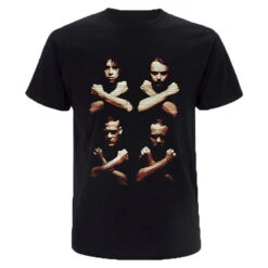 Birth Death Crossed Arms (Back Print) Slim Fit T-shirt(Metallica Birth Death Crossed Arms Back Print Slim Fit T Shirt 428931)
