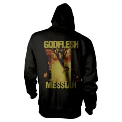 Messiah Zippered Hooded Sweatshirt(Godflesh Messiah Zippered Hooded Sweatshirt 429622) -ROCABILIA CLOTHING SALE 429622B