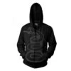 Black Album Burnished Zippered Hooded Sweatshirt(Metallica Black Album Burnished Zippered Hooded Sweatshirt 430340) -ROCABILIA CLOTHING SALE 430340F