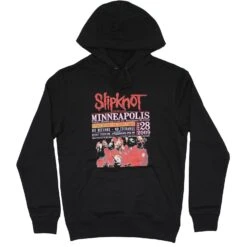 Minneapolis '09 (Back Print & Eco-Friendly) Hooded Sweatshirt(Slipknot Minneapolis 09 Back Print Eco Friendly Hooded Sweatshirt 430979)