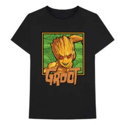 I Am Groot - Groot Square Slim Fit T-shirt(Guardians Of The Galaxy I Am Groot Groot Square Slim Fit T Shirt 431045)