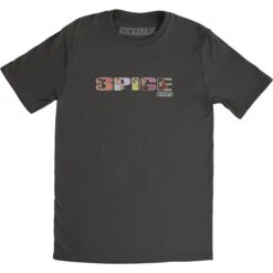 Logo Acid Wash Tee Charcoal T-shirt(Spice Girls Logo Acid Wash Tee Charcoal T Shirt 431228)