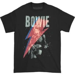 Distressed Bolt Slim Fit T-shirt(David Bowie Distressed Bolt Slim Fit T Shirt 431274)