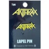 Logo Pewter Pin Badge(Anthrax Logo Pewter Pin Badge 432531) -ROCABILIA CLOTHING SALE 432531F