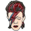 Aladdin Sane Pewter Pin Badge(David Bowie Aladdin Sane Pewter Pin Badge 433154) -ROCABILIA CLOTHING SALE 433154F