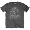 Stained Glass Arch T-shirt(Green Day Stained Glass Arch T Shirt 435041) -ROCABILIA CLOTHING SALE 435041F