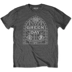 Stained Glass Arch T-shirt(Green Day Stained Glass Arch T Shirt 435041)