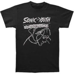 Black Confusion T-shirt(Sonic Youth Black Confusion T Shirt 43505)