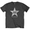 Classic Distressed Star T-shirt(Manic Street Preachers Classic Distressed Star T Shirt 435384) -ROCABILIA CLOTHING SALE 435384F