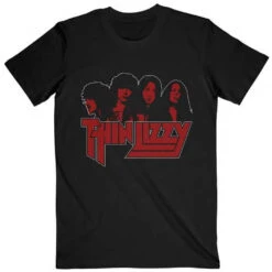 Band Photo Logo T-shirt(Thin Lizzy Band Photo Logo T Shirt 435920)