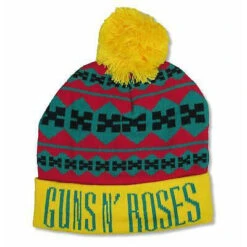 Holiday Green Knit Beanie Beanie(Guns N Roses Holiday Green Knit Beanie Beanie 437104)